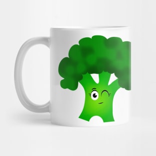 Winking broccoli Mug